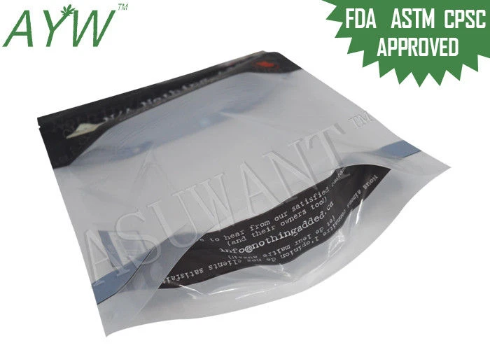 150g Stand Up Pet Food Bag Plastic Laminated With Bottom Design / Top Zipper