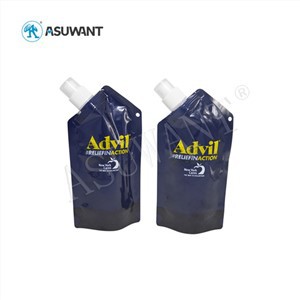 500g meyve suyu içecek sıvı siyah spout torbaları kapalı