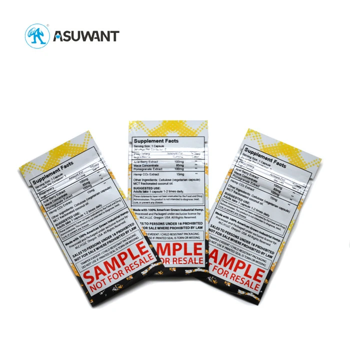 3.5 Gummies Bear Edible Small Plastic Ziplock Packaging For Candy Sugar Sweet