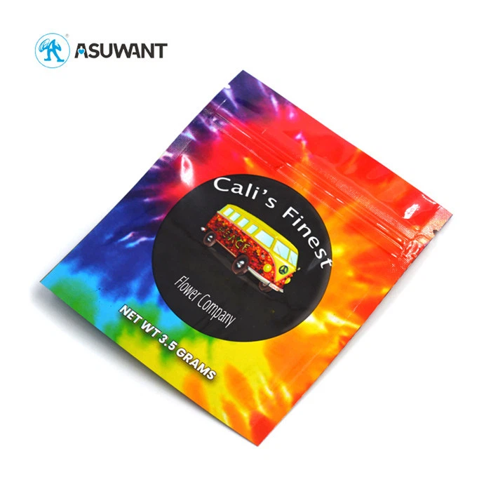 3.5g Custom Smell Proof Pouches Edible Mylar Weed Cookies Hemp Packaging