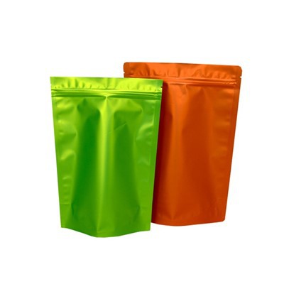 8oz al film katmanları kahve çekirdekleri, nem geçirmez folyo fermuarlı mühür torbası yeniden kapatılabilir fermuar