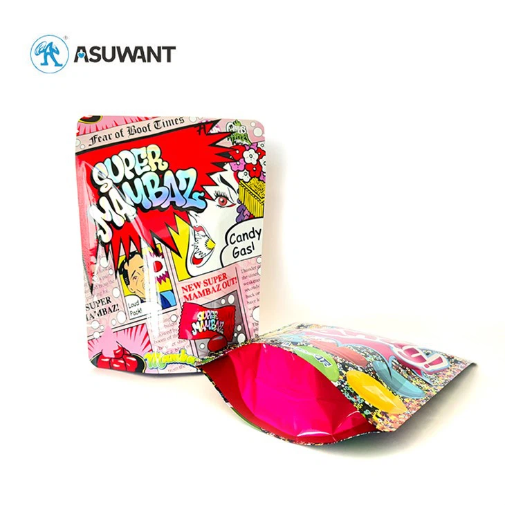 3.5g 7g 14g Custom Mylar Bags Stand Up Plastic Ziplock Cookie Flower Pouch Bags