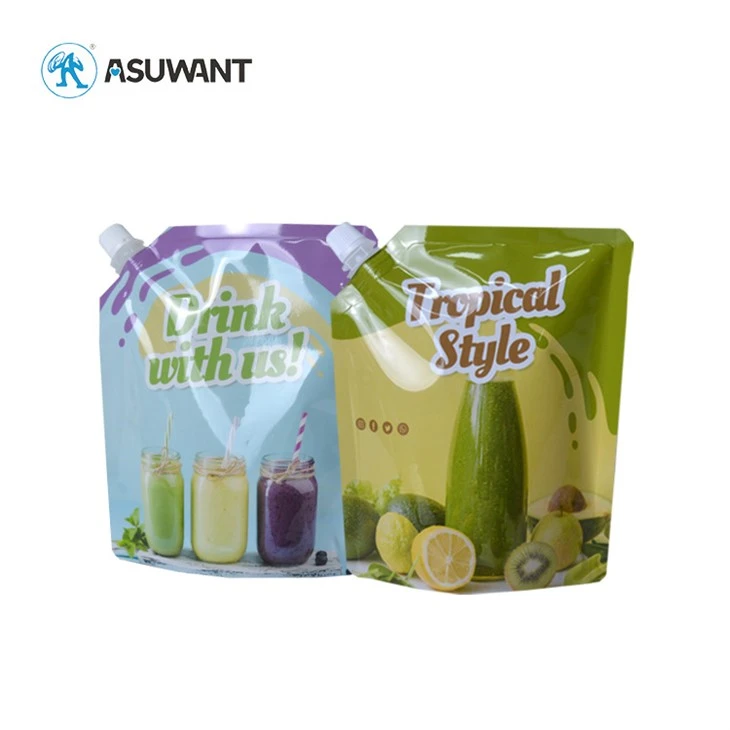 Customized Liquid Spout Pouch Bag Plastic Food Grade Stand Up Pouch With Spout high quality