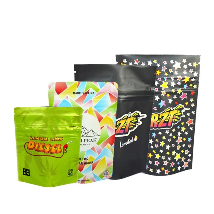 3.4g 7g Çocuk geçirmez kese dispanseri 420 Ambalaj Çerez Yenilebilir Mylay Gummies Yenilebilir Zipock Çanta