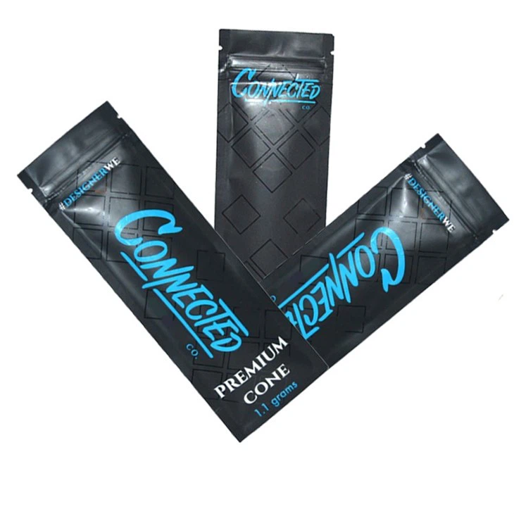 Customized Plastic Food Packaging Foil Cigar Wrap Zipper Bags Tobacco Cigar Mylar Bag Zip Bag For Cigars