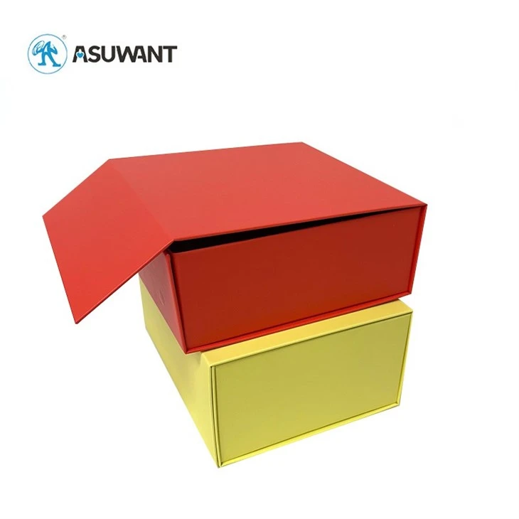 Rigid Cardboard Gift Box Magnetic Paper Flap Closure factory